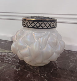 Iridescent Loetz Glass Vase with Flower Insert | Antique & Vintage | Moonee Ponds Antiques | Australia Wide Delivery