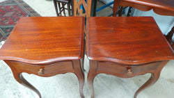 Pair of French Style Mahogany Bedside Cabinets | Antique & Vintage | Moonee Ponds Antiques | Australia Wide Delivery