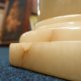 Large Vintage Italian Alabaster Pedestal