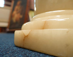 Large Vintage Italian Alabaster Pedestal | Antique & Vintage | Moonee Ponds Antiques | Australia Wide Delivery