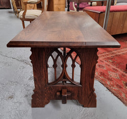 Fabulous French Oak Gothic Style Coffee Table | Antique & Vintage | Moonee Ponds Antiques | Australia Wide Delivery