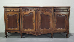Walnut Louis XV Style Parquetry Top Four Door Sideboard | Antique & Vintage | Moonee Ponds Antiques | Australia Wide Delivery