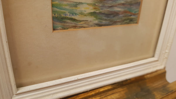 A lovely pair of framed watercolor paintings signed by Australian artist Harold Dalton Hall. In good original condition.