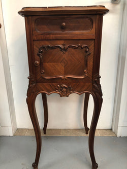 Pair of French Louis XV Style Walnut Bedside Tables | Antique & Vintage | Moonee Ponds Antiques | Australia Wide Delivery