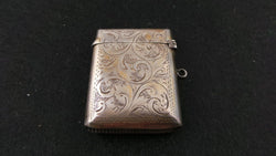 Antique Birmingham Silver Hallmarked Vesta Case | Antique & Vintage | Moonee Ponds Antiques | Australia Wide Delivery