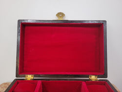 Vintage Unusual Camphor Wood Fitted Jewellery Box | Antique & Vintage | Moonee Ponds Antiques | Australia Wide Delivery