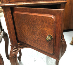 Pair Of French Oak & Marble Top Bedsides | Antique & Vintage | Moonee Ponds Antiques | Australia Wide Delivery