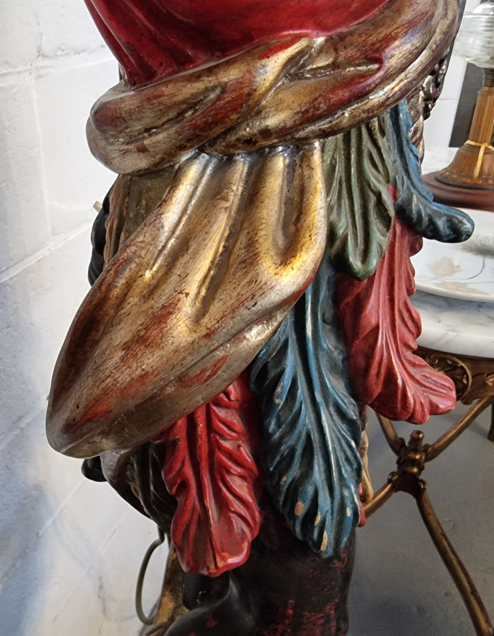 19th Century Italian Wooden Blackamoor Lamp | Antique & Vintage | Moonee Ponds Antiques | Australia Wide Delivery