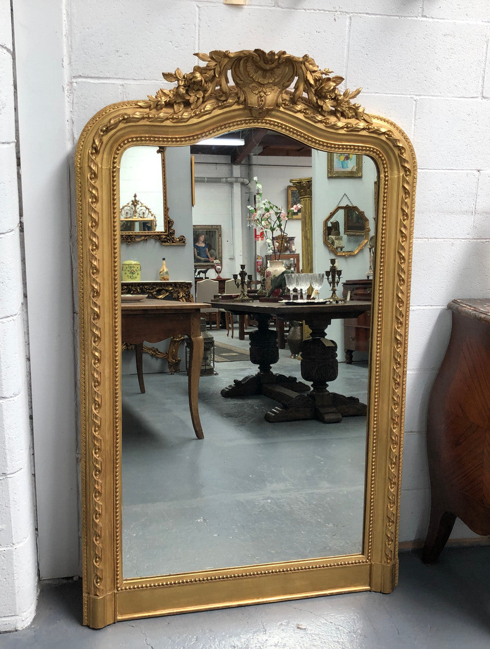 Antique French 19th Century Bellepoque Mantle Mirror | Antique & Vintage | Moonee Ponds Antiques | Australia Wide Delivery