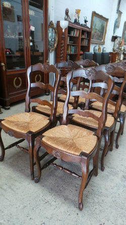 Set Of 12 French Ladder Back Chairs | Antique & Vintage | Moonee Ponds Antiques | Australia Wide Delivery