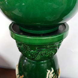Victorian Majolica Jardiniere With Stand