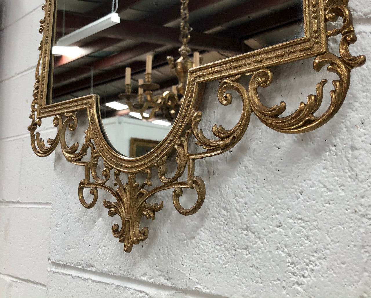 Vintage brass mirror | Antique & Vintage | Moonee Ponds Antiques | Australia Wide