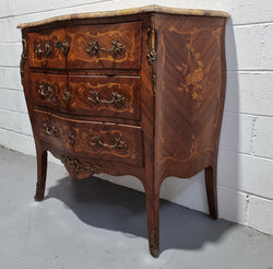 Stunning French Inlaid Three Drawer Commode | Antique & Vintage | Moonee Ponds Antiques | Australia Wide Delivery
