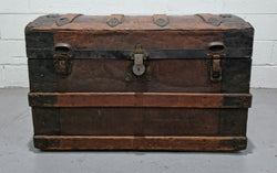 Victorian "Saratoga" Steamer Trunk | Antique & Vintage | Moonee Ponds Antiques | Australia Wide Delivery
