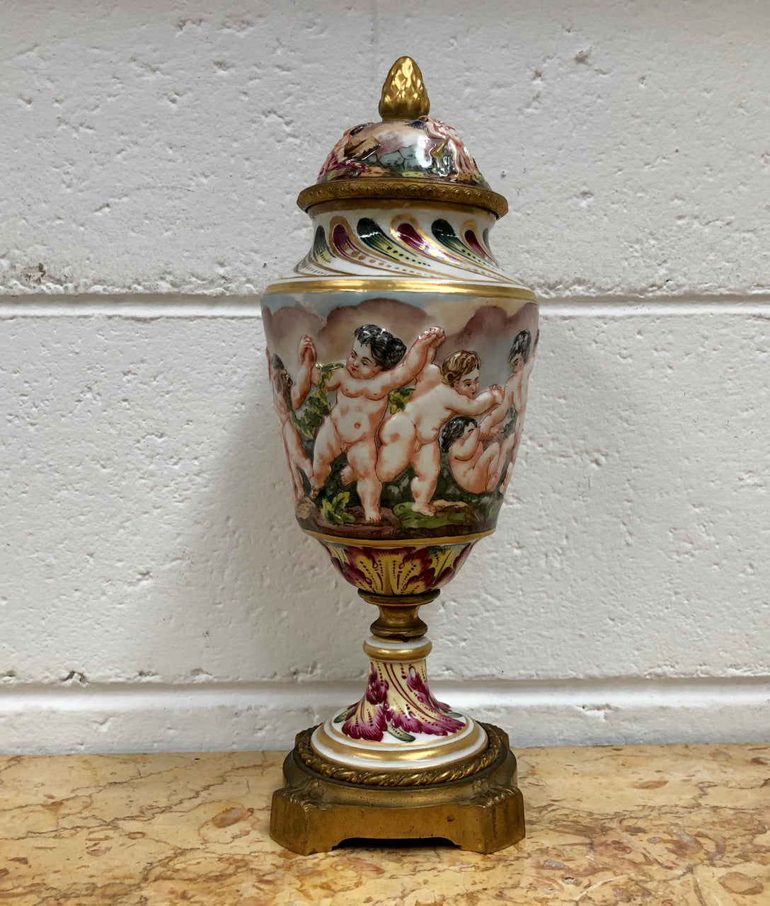 Antique 19th Century Capodimonte Vase | Antique & Vintage | Moonee Ponds Antiques | Australia Wide Delivery