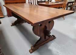 Solid French Oak Monastery Dining Table | Antique & Vintage | Moonee Ponds Antiques | Australia Wide Delivery