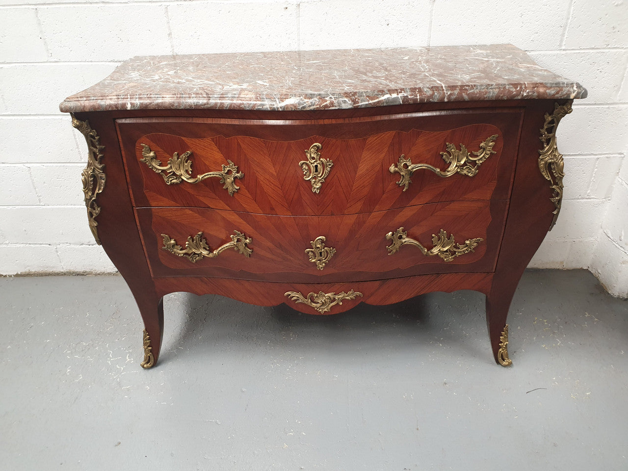 19th Century French Louis XV Style Commode With Marble Top | Antique & Vintage | Moonee Ponds Antiques | Australia Wide Delivery