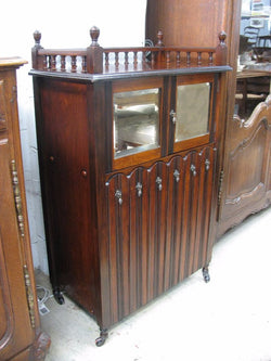 English Walnut Music Cabinet | Antique & Vintage | Moonee Ponds Antiques | Australia Wide Delivery