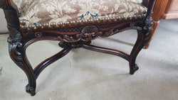 French 19th Century Regency Style Upholstered Armchair | Antique & Vintage | Moonee Ponds Antiques | Australia Wide Delivery