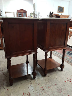 French Oak Bedside Cabinets-1 | Antique & Vintage | Moonee Ponds Antiques | Australia Wide Delivery
