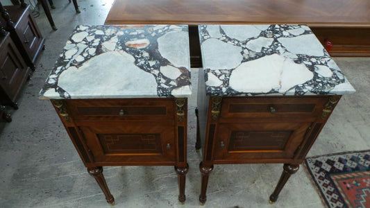 Pair of Antique French Bedside Cabinets