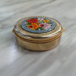 Small Micro Mosaic Vintage Compact