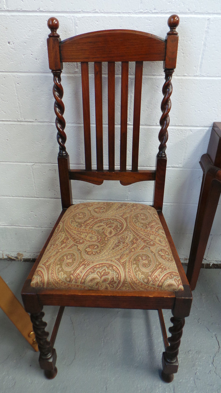 Beautiful Antique Jacobean Oak Dining Table And Chairs