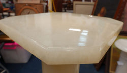 Large Vintage Italian Alabaster Pedestal | Antique & Vintage | Moonee Ponds Antiques | Australia Wide Delivery