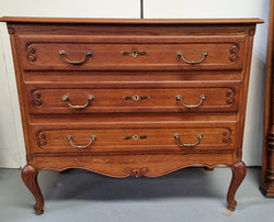 French Provincial Oak Chest of Three Drawers | Antique & Vintage | Moonee Ponds Antiques | Australia Wide Delivery