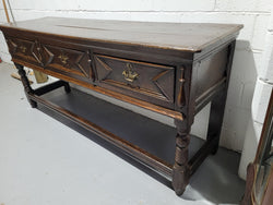 Early 19th Century Oak Three Drawer Dresser Base | Antique & Vintage | Moonee Ponds Antiques | Australia Wide Delivery