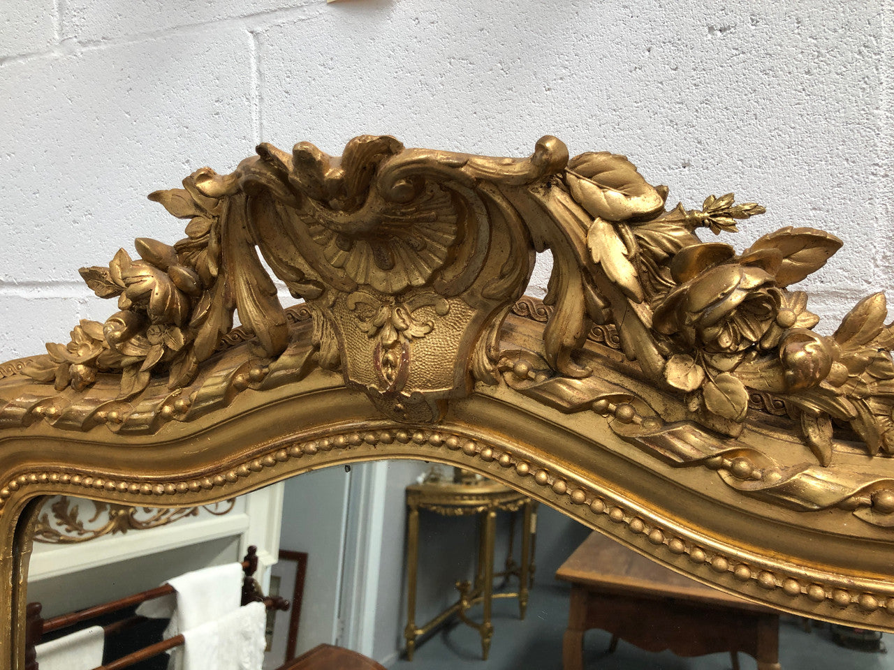 Antique French 19th Century Bellepoque Mantle Mirror | Antique & Vintage | Moonee Ponds Antiques | Australia Wide Delivery