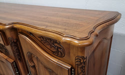 Amazing Grand Louis XV Style Walnut Four Door Beautifully Carved Sideboard | Antique & Vintage | Moonee Ponds Antiques | Australia Wide Delivery