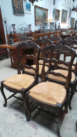 Set of Six French Oak Chairs-2 | Antique & Vintage | Moonee Ponds Antiques | Australia Wide Delivery