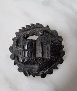 Victorian Whitby Jet Mourning Brooch | Antique & Vintage | Moonee Ponds Antiques | Australia Wide Delivery