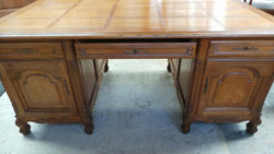 French Oak Partners Desk-1 | Antique & Vintage | Moonee Ponds Antiques | Australia Wide Delivery