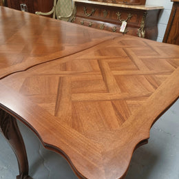 Louis XV Style Parquetry Top Extension Table