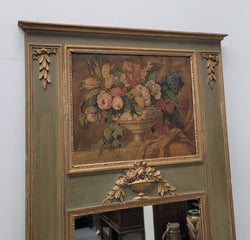 Superb French 19th Century Trumeau Mirror with Original Paint | Antique & Vintage | Moonee Ponds Antiques | Australia Wide Delivery