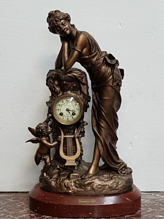 French Antique Figural Clock