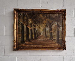 French Signed Oil on Canvas Depicting a Charming Landscape Scene | Antique & Vintage | Moonee Ponds Antiques | Australia Wide Delivery