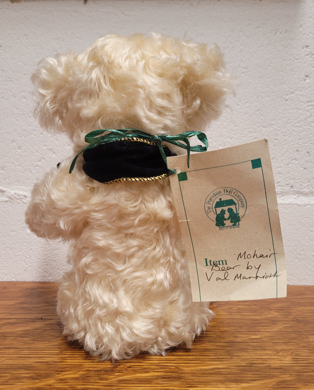 Curly Cream Mohair Australian Artist Teddy Bear. Fully Jointed, 32cm in length. Excellent condition.