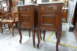 Pair Of French Oak Bedside Cabinets-2 | Antique & Vintage | Moonee Ponds Antiques | Australia Wide Delivery