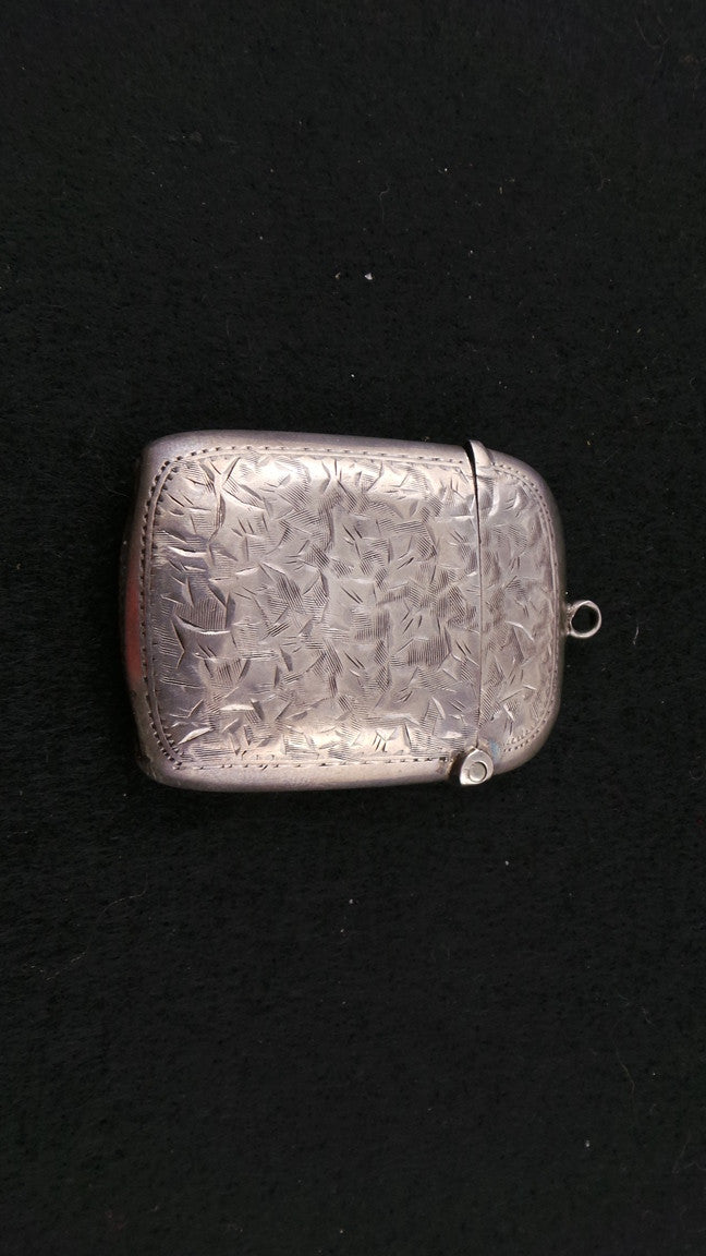 Sterling Silver Vesta Case | Antique & Vintage | Moonee Ponds Antiques | Australia Wide Delivery