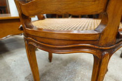 Pair French Louis XV Style Walnut and Cane Fauteuils | Antique & Vintage | Moonee Ponds Antiques | Australia Wide Delivery