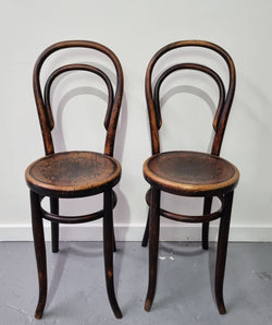 Stunning Petite Cafe Bentwood Chairs with Original Shell Embossed Seats | Antique & Vintage | Moonee Ponds Antiques | Australia Wide Delivery