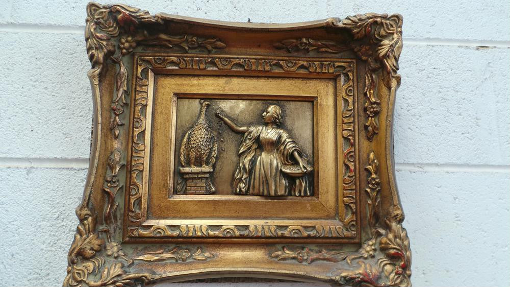 Gold Wall Plaque | Antique & Vintage | Moonee Ponds Antiques | Australia Wide Delivery