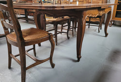 French Oak Louis XV Style Parquetry Top Extension Table | Antique & Vintage | Moonee Ponds Antiques | Australia Wide Delivery