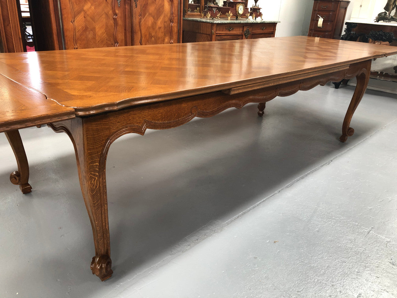 Stunning French Louis XVth style large Extension table | Antique & Vintage | Moonee Ponds Antiques | Australia Wide Delivery