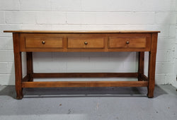 Late 19th Century Cherrywood Console Table With Three Drawers | Antique & Vintage | Moonee Ponds Antiques | Australia Wide Delivery