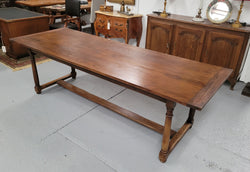 French Oak Pedestal Farmhouse Style Dining Table | Antique & Vintage | Moonee Ponds Antiques | Australia Wide Delivery