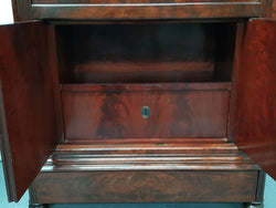 French Flame Mahogany Secretaire a Abattant | Antique & Vintage | Moonee Ponds Antiques | Australia Wide Delivery